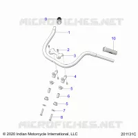 STEERING, FIXATION GUIDON AND GRIPS
