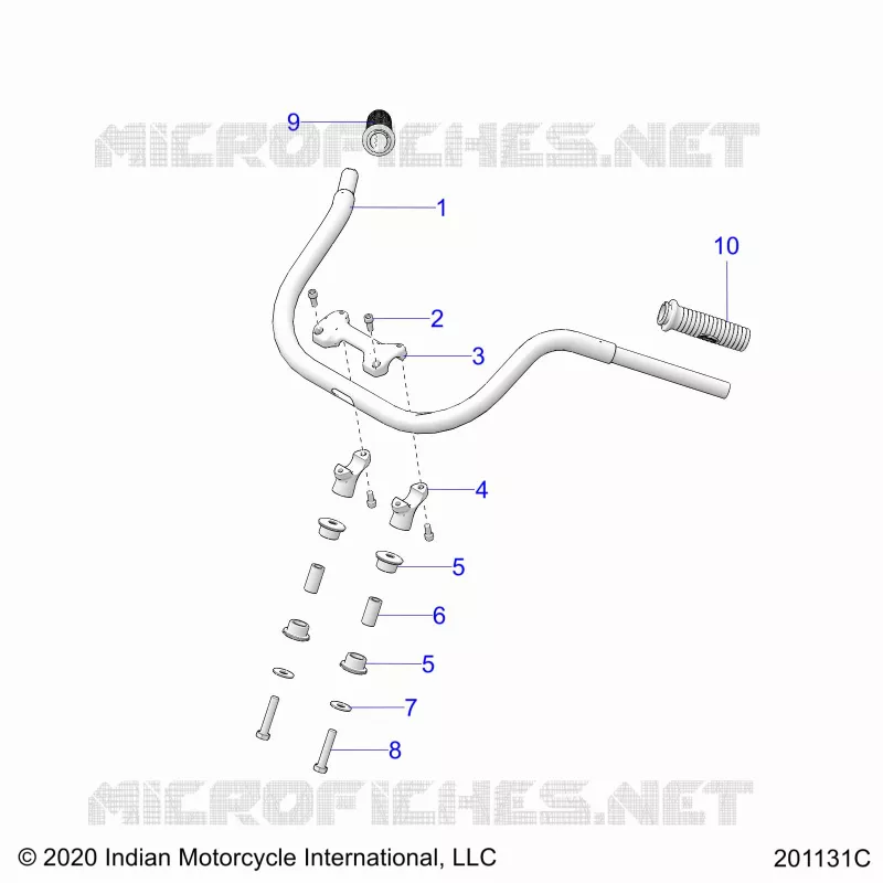 STEERING, FIXATION GUIDON AND GRIPS
