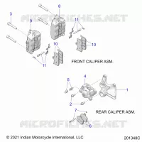 BRAKES, ETRIERS DE FREIN AVANT AND REAR