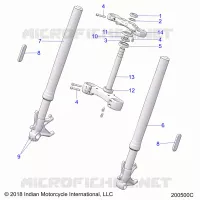DIRECTION, FRONT FORKS