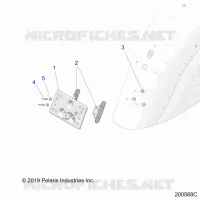 BODY, LICENSE PLATE BRKT MOUNTING
