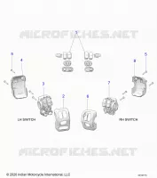 ELECTRICITE, SWITCH CONTROLS, LH/RH