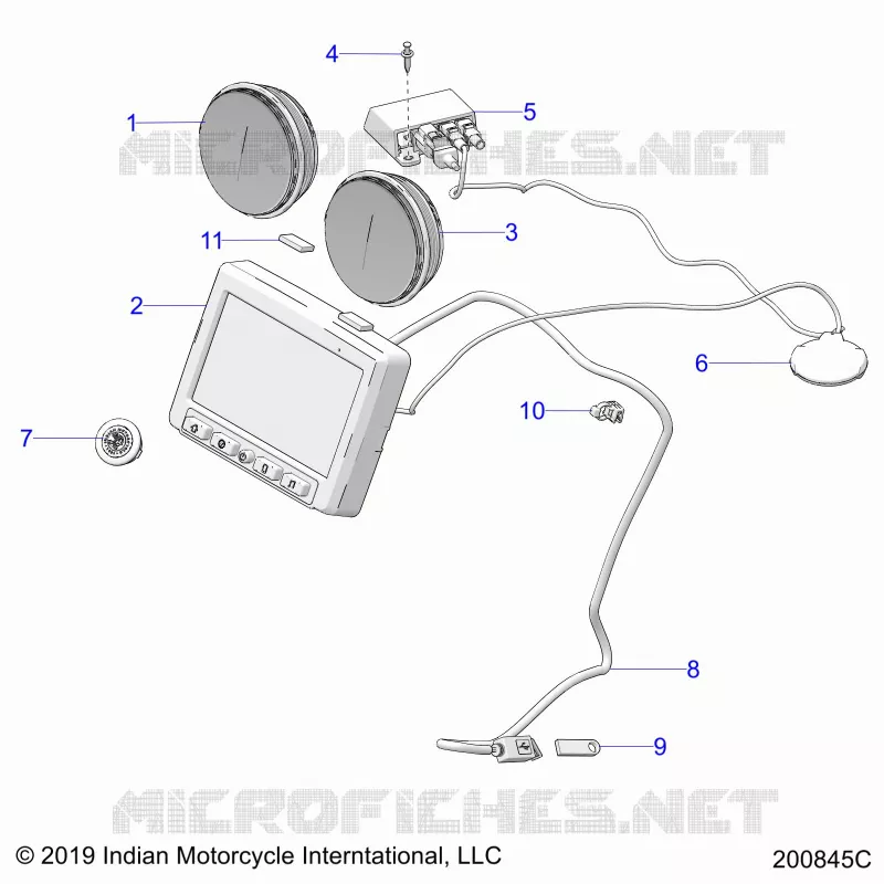 ELECTRICITE, INSTRUMENT CLUSTER