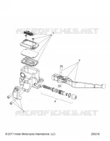 FREIN AVANT, LEVER AND MASTER CYLINDER