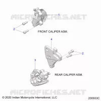 BRAKES, ETRIERS DE FREIN AVANT AND REAR