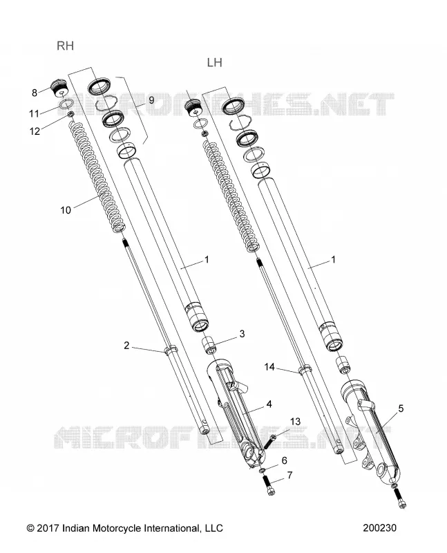 SUSPENSION AVANT FORKS