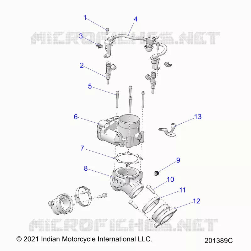 ENGINE, CORPS DE PAPILON/FUEL RAIL