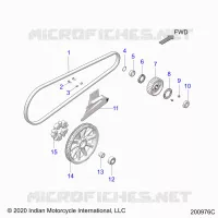 SYSTÃˆME DE TRANSMISSION, DRIVE SPROCKET, BELT AND GUARD