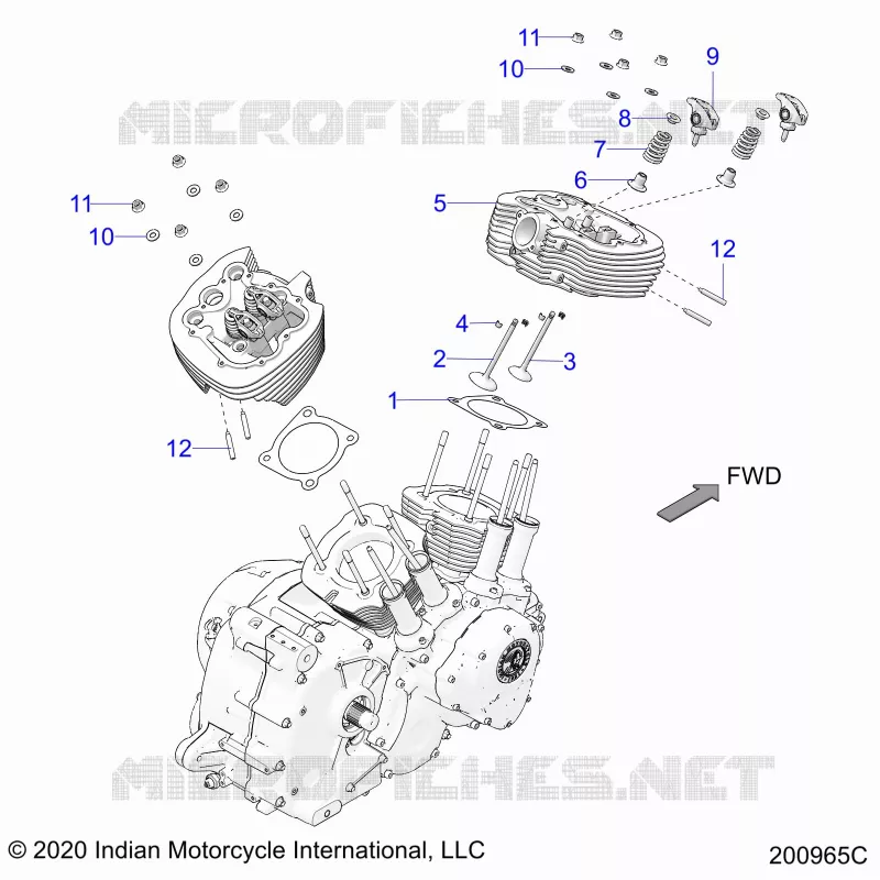 ENGINE, CULASSE ASM.