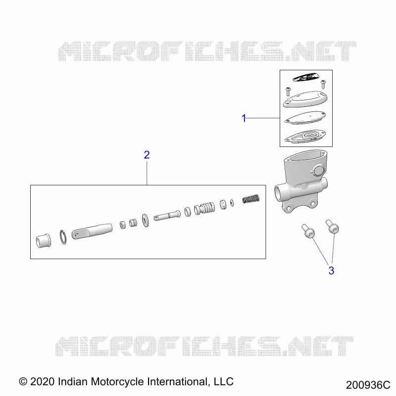 FREIN ARRIERE, MASTER CYLINDER