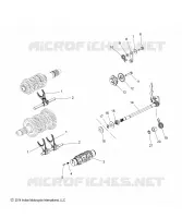 DRIVE TRAIN, BARILLET FORKS, RATCHET AND DRUM