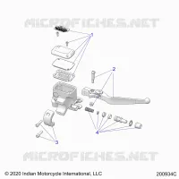 FREIN AVANT, LEVER AND MASTER CYLINDER
