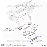CARENAGES ASM, INSTRUMENT PANEL MNTG.