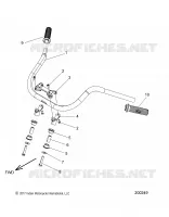 STEERING, FIXATION GUIDON AND GRIPS