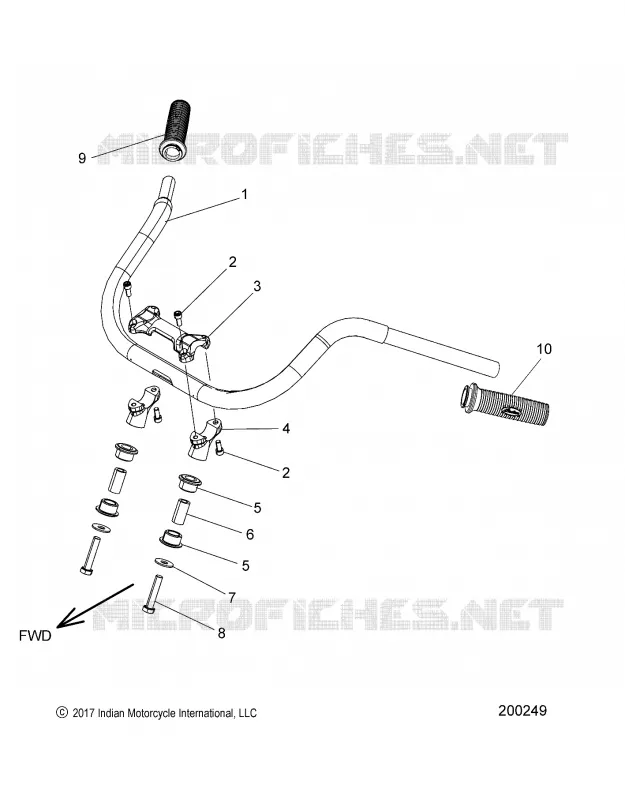 STEERING, FIXATION GUIDON AND GRIPS