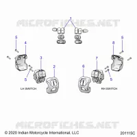 ELECTRICITE, SWITCH CONTROLS, LH/RH