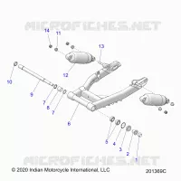 SUSPENSION ARRIERE ASM., SWING ARM AND SHOCKS