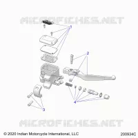 FREIN AVANT, LEVER AND MASTER CYLINDER