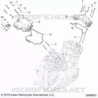 ENGINE, COUVERCLE SOUPAPES