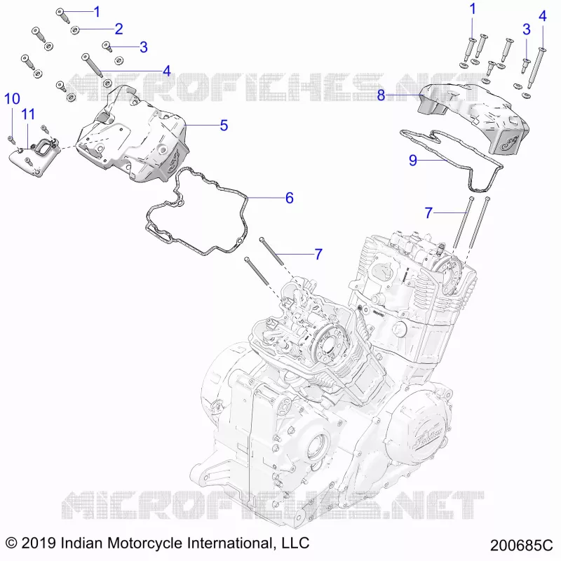 ENGINE, COUVERCLE SOUPAPES