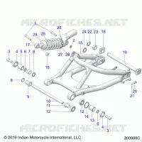 SUSPENSION,REAR SWING ARM/AMORTISSEUR