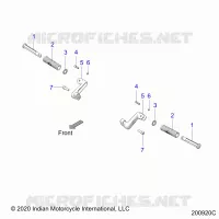 CHASSIS, FOOTPEG, PASSENGER