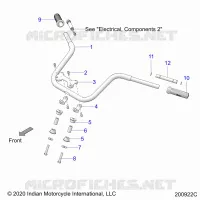 STEERING, FIXATION GUIDON AND GRIPS