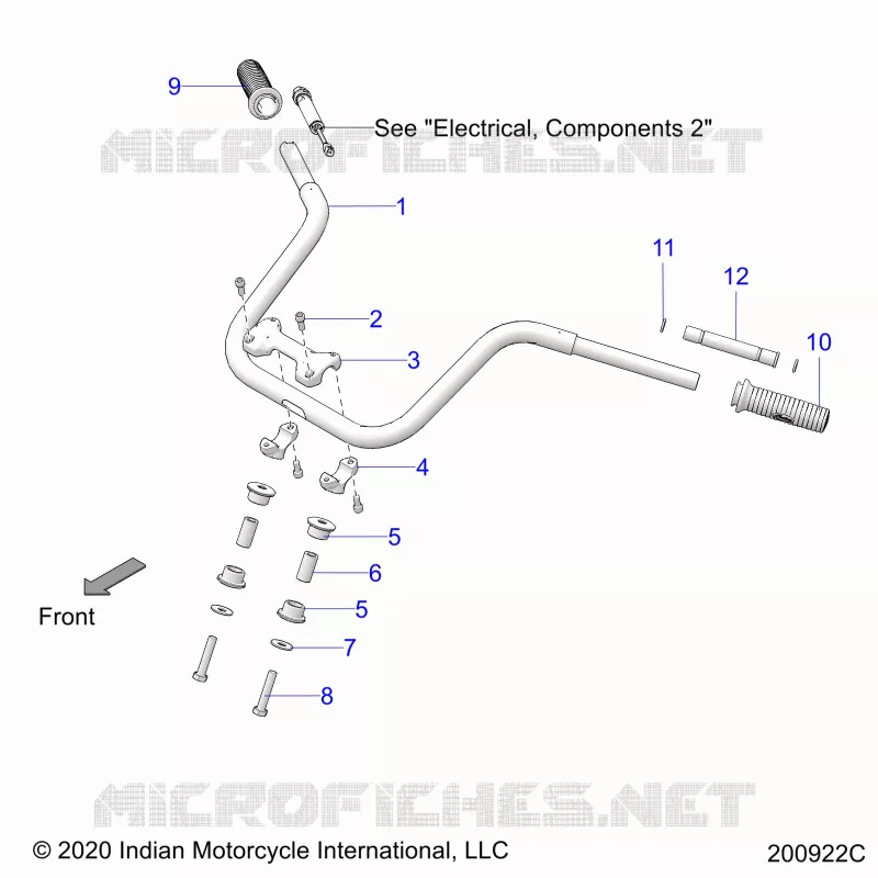 STEERING, FIXATION GUIDON AND GRIPS