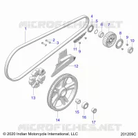 SYSTÃˆME DE TRANSMISSION, DRIVE SPROCKET, BELT AND GUARD