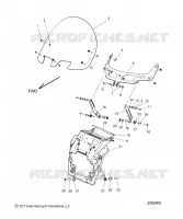 CARENAGES ASM, WINDSHIELD MOUNT