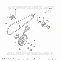 SYSTÃˆME DE TRANSMISSION, DRIVE SPROCKET, BELT AND GUARD