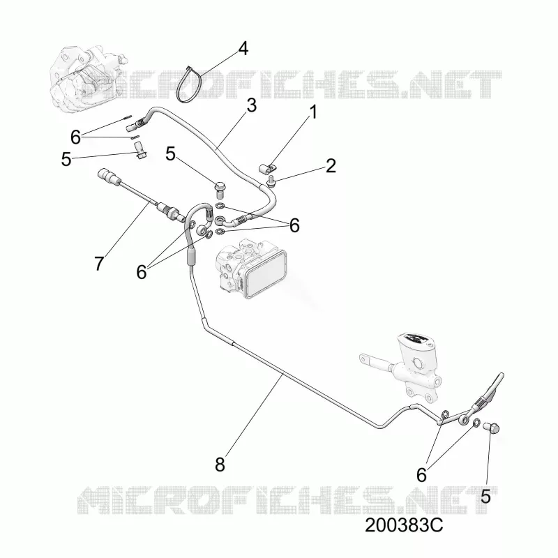 FREINS, FREIN LINE, REAR, ABS