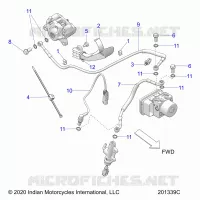 FREINS, FREIN LINE, REAR (FTR CHAMPIONSHIP EDITION)