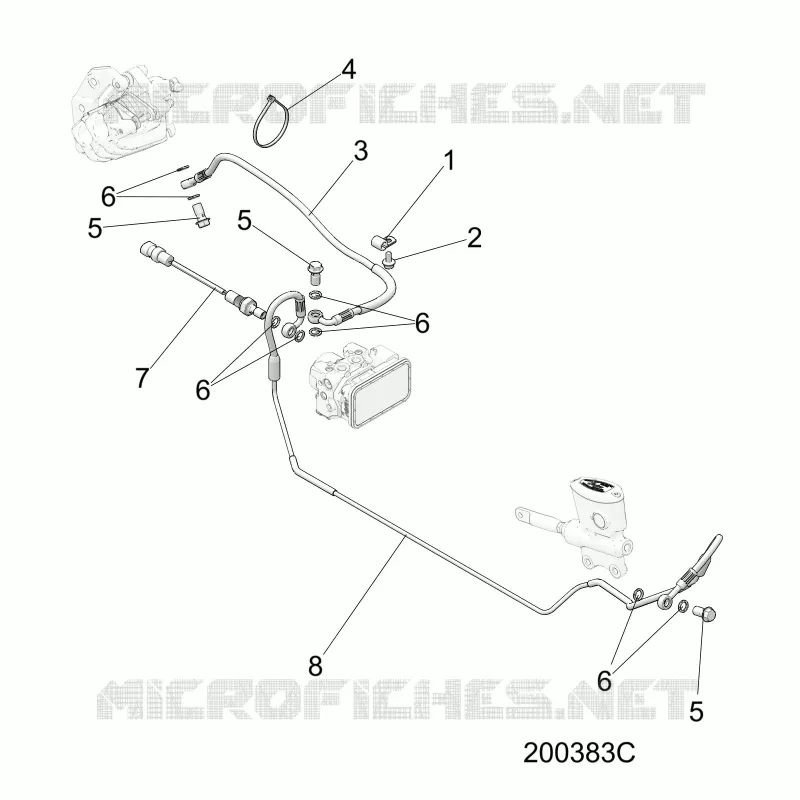 FREINS, FREIN LINE, REAR, ABS
