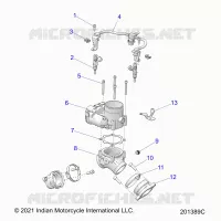 ENGINE, CORPS DE PAPILON/FUEL RAIL