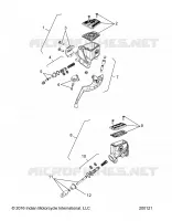 FREINS, MASTER CYL., FRONT AND REAR