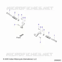 CHASSIS, FOOTPEG, PASSENGER