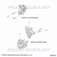BRAKES, ETRIERS DE FREIN AVANT AND REAR
