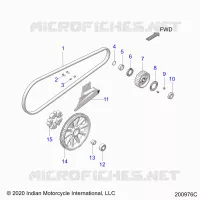 SYSTÃˆME DE TRANSMISSION, DRIVE SPROCKET, BELT AND GUARD