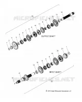 SYSTÃˆME DE TRANSMISSION, INPUT/OUTPUT SHAFT ASM.