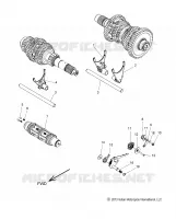 DRIVE TRAIN, FOURCHETTES DE SELECTION AND DRUM