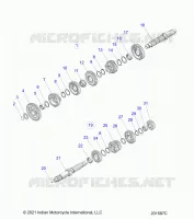 SYSTÃˆME DE TRANSMISSION, INPUT/OUTPUT SHAFT ASM.