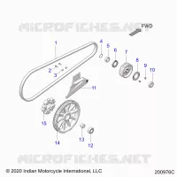 SYSTÃˆME DE TRANSMISSION, DRIVE SPROCKET, BELT AND GUARD