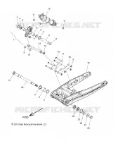 SUSPENSION ARRIERE ASM., BRAS OSCILLANT AND AMORTISSEUR