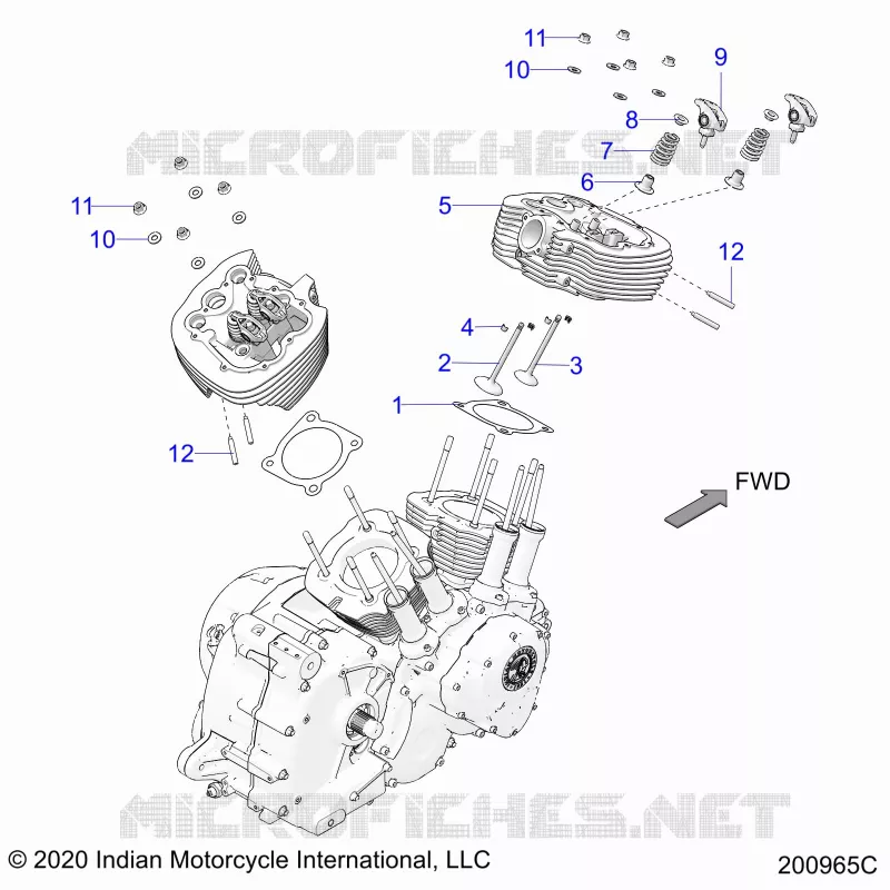 ENGINE, CULASSE ASM.