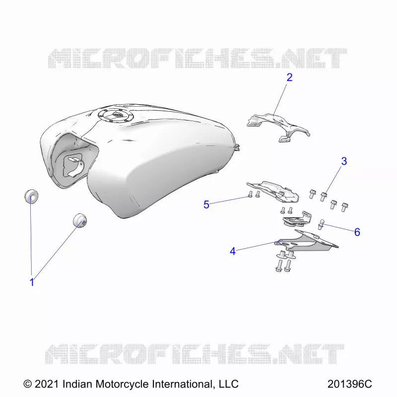 SYSTÃˆME D'ALIMENTATION, FUEL TANK MOUNTING