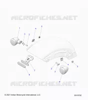ELECTRICITE, REAR TURN SIGNALS AND REFLECTOR