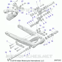 SUSPENSION ARRIERE ASM., SWING ARM AND SHOCK