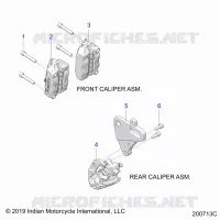 BRAKES, ETRIERS DE FREIN AVANT AND REAR