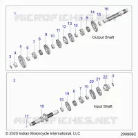 SYSTÃˆME DE TRANSMISSION, INPUT/OUTPUT SHAFT ASM.